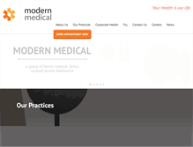 Tablet Screenshot of modernmedical.com.au